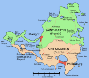 St. Martin Map