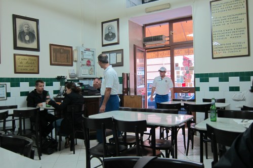 Interior of Da Michele