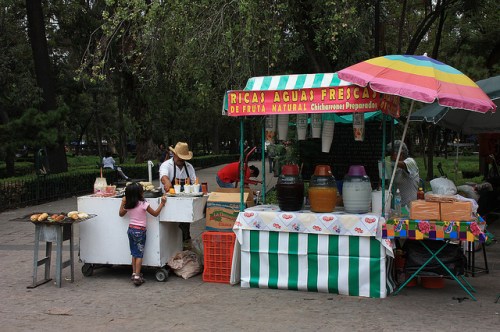 Aguas Frescas for sale in Mexico City