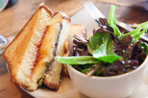 Gouda and Black Bean Grilled Cheese